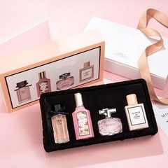 3/4Pc Perfume Gift Set Travel Fragrance Long Wear Scent for Men Women