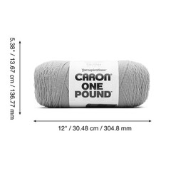 One Pound Off White Yarn – 2 Pack of 454g/16oz – Acrylic – 4 Medium (Worsted)…