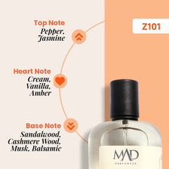 Creamy Vanilla Amber Perfume Women Long Lasting EDP 50ml Sandalwood Musk Z101