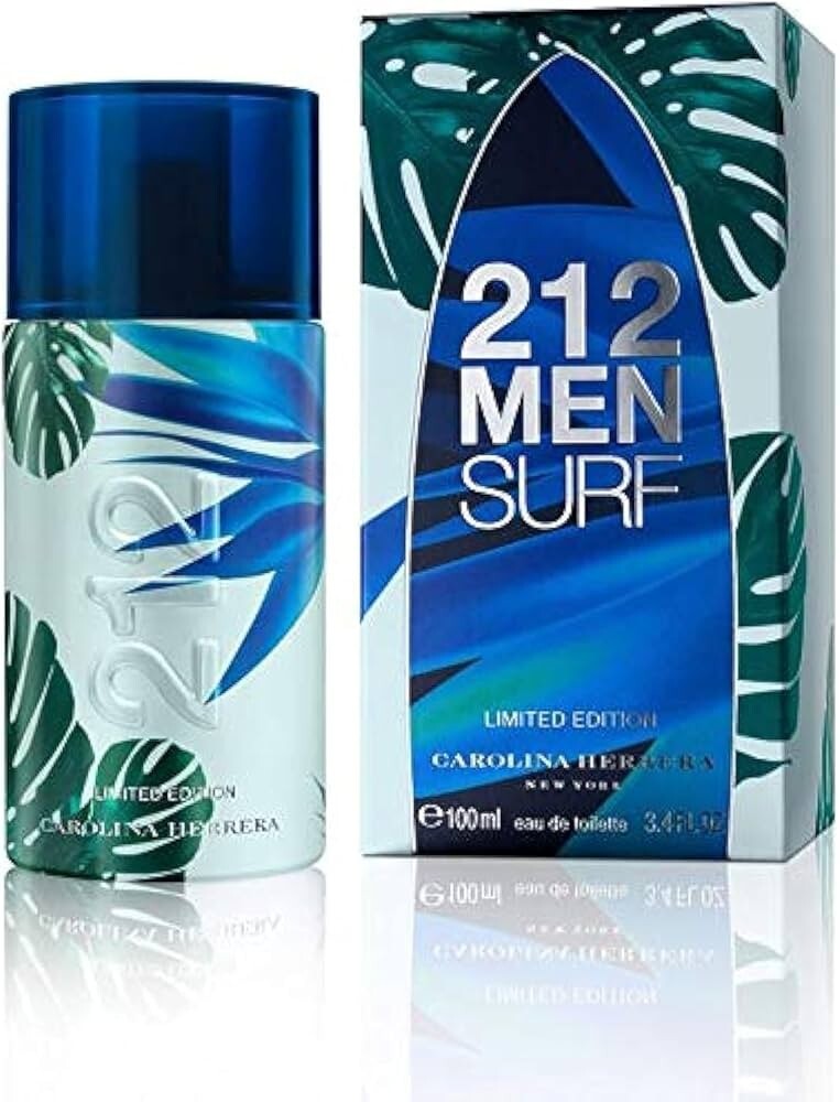 Men Carolina Herrera 212 Surf 2014 EDT Spray 100ml 3.4 Oz / New In Box