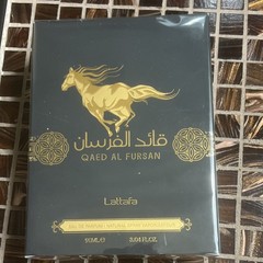 Lattafa Qaed Al Fursan Eau de Parfum Spray, 3.04 fl oz Regular Size