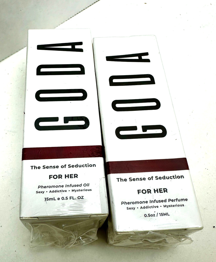 x2 Goda The Sense of Seduction For Her Pheromone Infused Perfume 0.5oz sealed