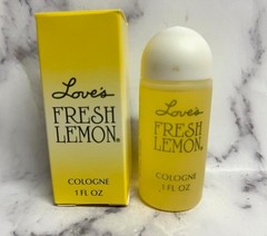 2 X LOVE’S FRESH LEMON Cologne SPLASH By MEM 1.0oz. EACH **VINTAGE RARE**