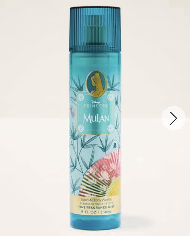 New Bath & Body Works 8oz Mulan Disney Princess Fine Fragrance Mist