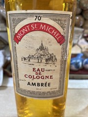 Mont St. Michel AMBREE & Merle Norman ARABESQUE Splash Decanter 10 & 16.9 Ounces