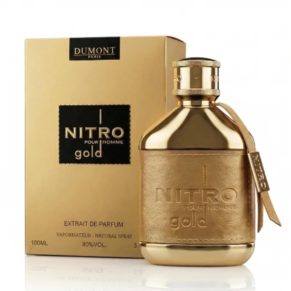 Dumont Nitro Gold Extrait De Parfum for Men 3.4 fl oz New In Box