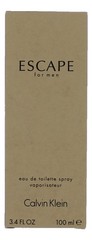 Escape by Calvin Klein, 3.4 oz EDT Spray for Men