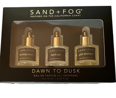 Sand & Fog Dawn To Dusk EDP Oil Set 3x10ml Morning Mood Lunch Date After Mid.
