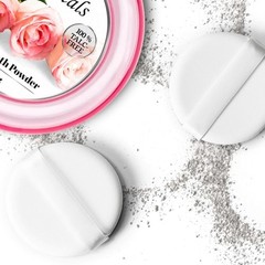 2 Pack Talc Free Body Powder for Women with Puff Rose Bouquet 5oz