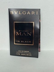 3 X BVLGARI MAN IN BLACK for Men Eau de Parfum Spray Samples 0.05 oz 1.5 ml x 3