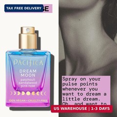 Pacifica Dream Moon Womens Spray Perfume 1 fl oz – Long-Lasting Floral Woody Fra