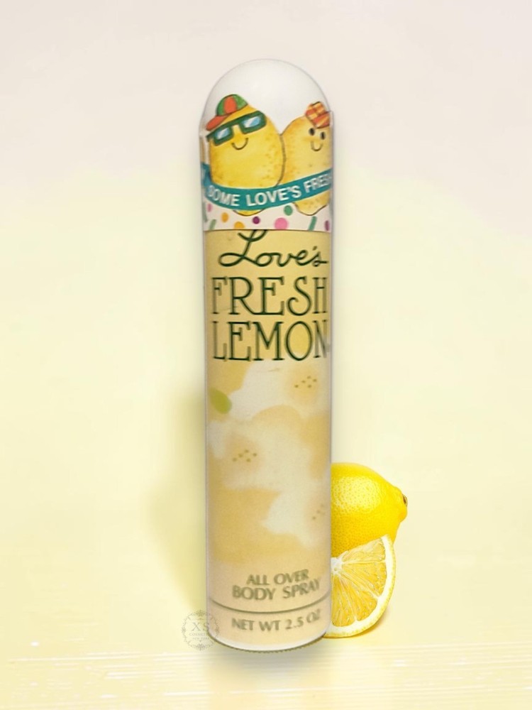 Love’s by Mem Fresh Lemon All Over Body 2.5 oz Spray New Vintage Rare