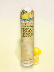 Love’s by Mem Fresh Lemon All Over Body 2.5 oz Spray New Vintage Rare