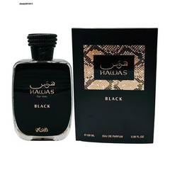 Rasasi Hawas Black for MEN Eau De Parfum Spray 3.38 FL OZ / 100 ML EDP – NEW
