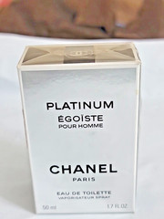 Chanel Egoiste Platinum Pour Homme Eau de Toilette Spray 50ml / 1.7 fl oz Sealed