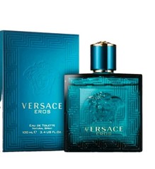 Versace Eros Men EPD Cologne 3.4 oz 100 ml Gift Mint Vanilla Apple Scent New Box