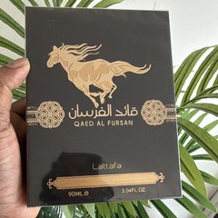 Lattafa Qaed Al Fursan Eau de Parfum Natural Spray, Regular Size 3.04 fl oz