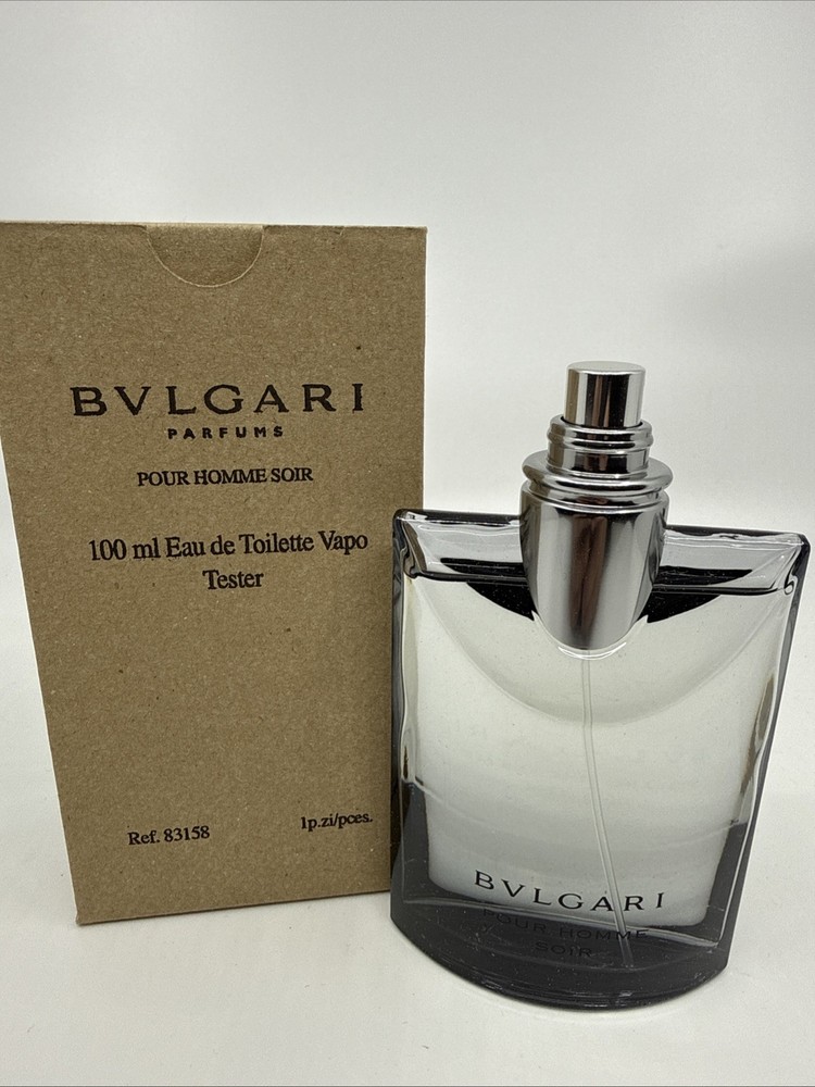 Bvlgari Pour Homme Soir Eau De Toilette Spray 3.4 oz/100 ml Men RARE Tester