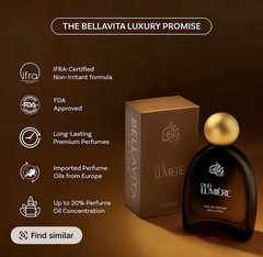Bella Vita Luxury OUD LUMIÈRE Unisex Fragrance | EDP 3.4 Fl Oz (Pack of 1)