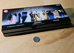 Ulta Fragrance Sampler For Her & Him Holiday Herrera Rabanne & JP Gaultier #E2-6