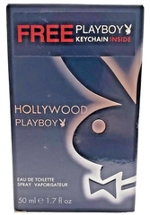 NEW Hollywood By Playboy Men Eau De Toilette EDT Spray 1.7 Fl Oz free Keychain