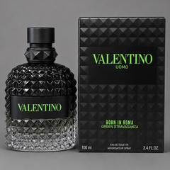 Valentino Uomo Born in Roma Green Stravaganza EDT Spray, Regular Size 3.4 fl oz