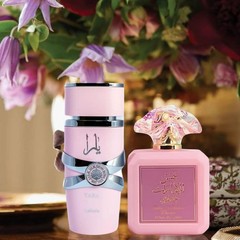 Yara by Lattafa & Pink Blush by Ard Al Zaafaran EDP Sprays – 100ML (Bundle)