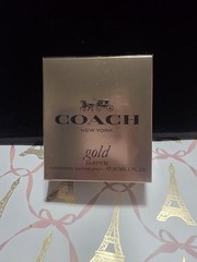 Coach Gold Parfum Spray 1 fl oz New In Sealed Box!