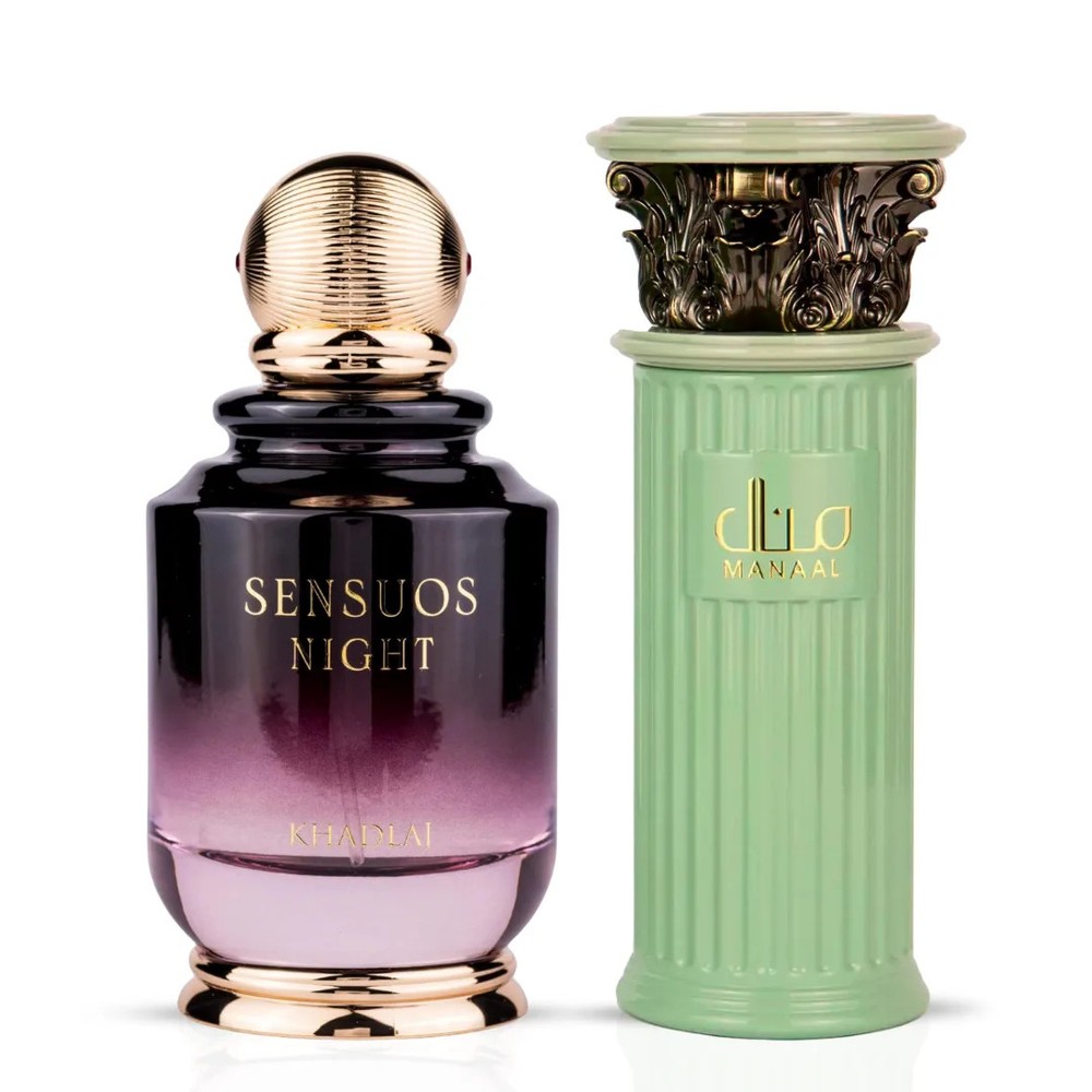 Manaal Eau de Parfum Spray 100ml (3.4 oz) by Ard Al Zaafaran & Sensuos Night Eau