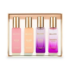 Bella Vita Luxury Perfume Gift Set for Women (4x20ml) Date, Senorita, Glam, Rose