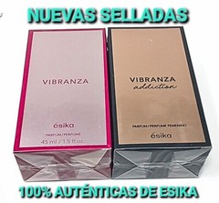VIBRANZA (SWEET) VIBRANZA ADICTION (FLORAL) BY ESIKA PERFUMES SELLADOS.
