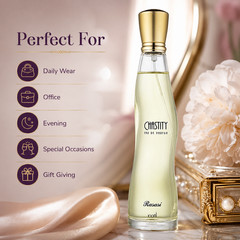 Rasasi Chastity For Women EDP 100ml 3.4oz Floral Aquatic Long Lasting Perfume