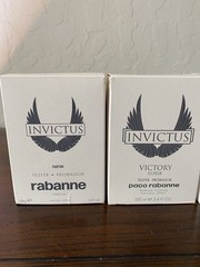 rabanne Invictus Lot of Three Fragrances. 3.4 fl oz Regular Size