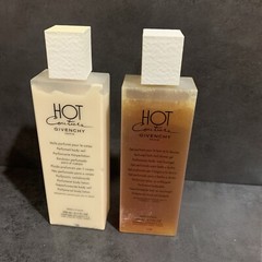 2X Hot Couture By Givenchy Satin Bath Gel 6.7oz & Satin Body Veil. Lot Of2