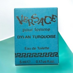 NIB Versace Dylan Turquoise Way De Toilette Miniature 5mL 0.17 Us Fl Oz