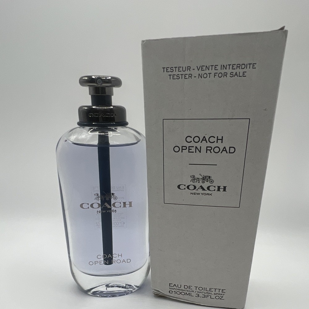 Coach Open Road Eau de Toilette Spray 3.3 fl oz Tester Sichuan Pepper Vetiver