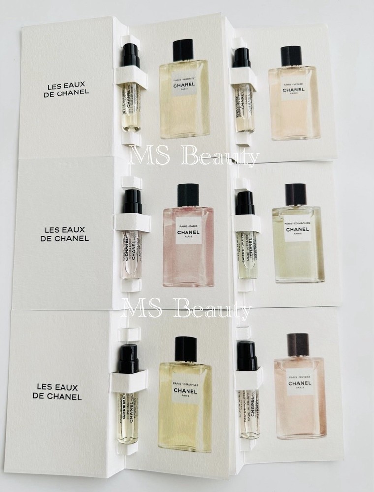 CHANEL Paris Les Eaux de Chanel Perfume Sample Size 1.5ml (6pcs)