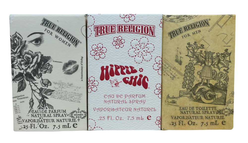 True Religion Mini Perfumes (0.25oZ/7.5mL) NEW IN BOX! YOU PICK!