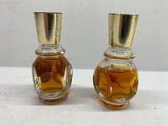 Lot of 2 Perfumes 7 0pium Type & 21 Poison Type 2 1/2 Mini Bottles UNBRANDED