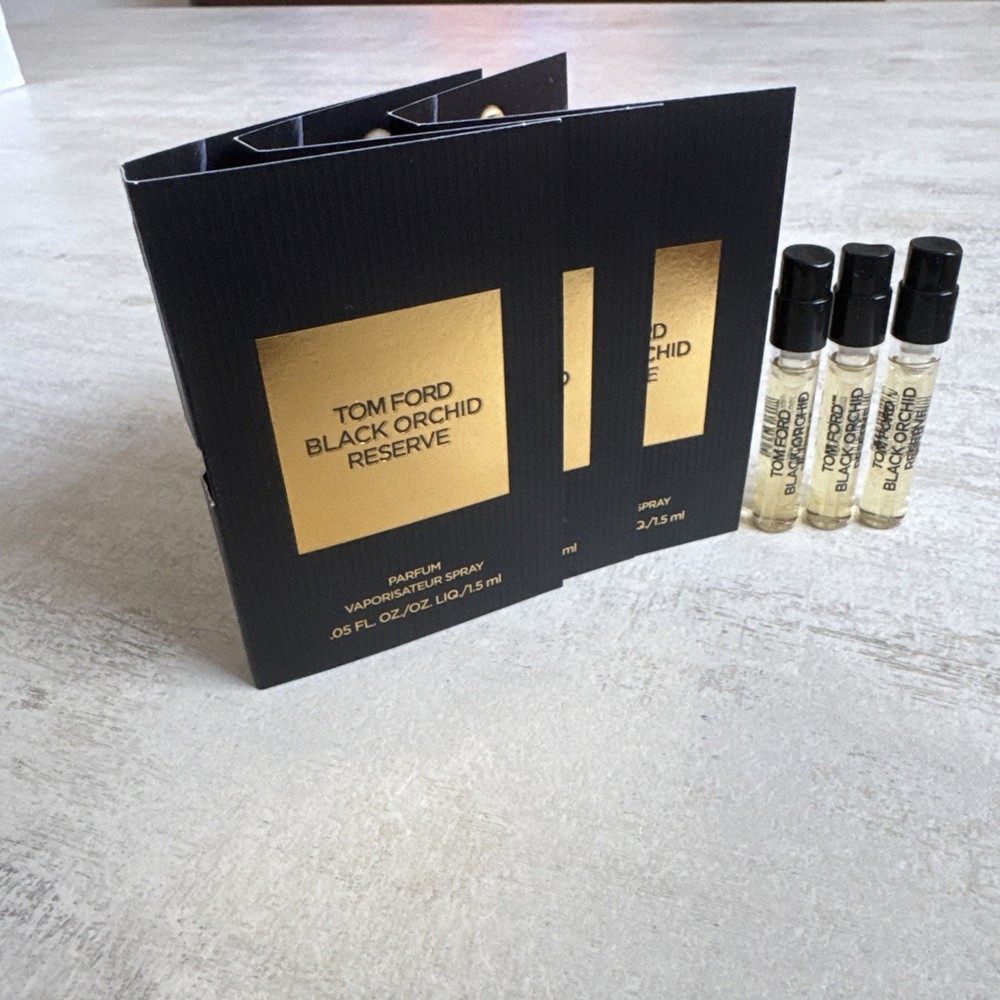 3 x Tom Ford Black Orchid Reserve Parfum Sample Spray 1.5ml