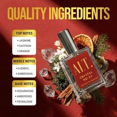 Long Lasting Crystal No. 23 Perfume for Men & Women – Extrait, 12 Hour Aroma