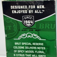 2 Sealed Brut Special Reserve Spray Cologne 3.4 Fl Oz Each Slightly Damaged Boxe