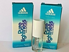 ADIDAS (2) FOR WOMEN Pure Lightness Eau de toilette .375 oz ea NIB (LOT OF 2)