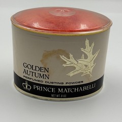 Vintage Prince Matchabelli Golden Autumn Perfumed Dusting Powder Sealed New NOS