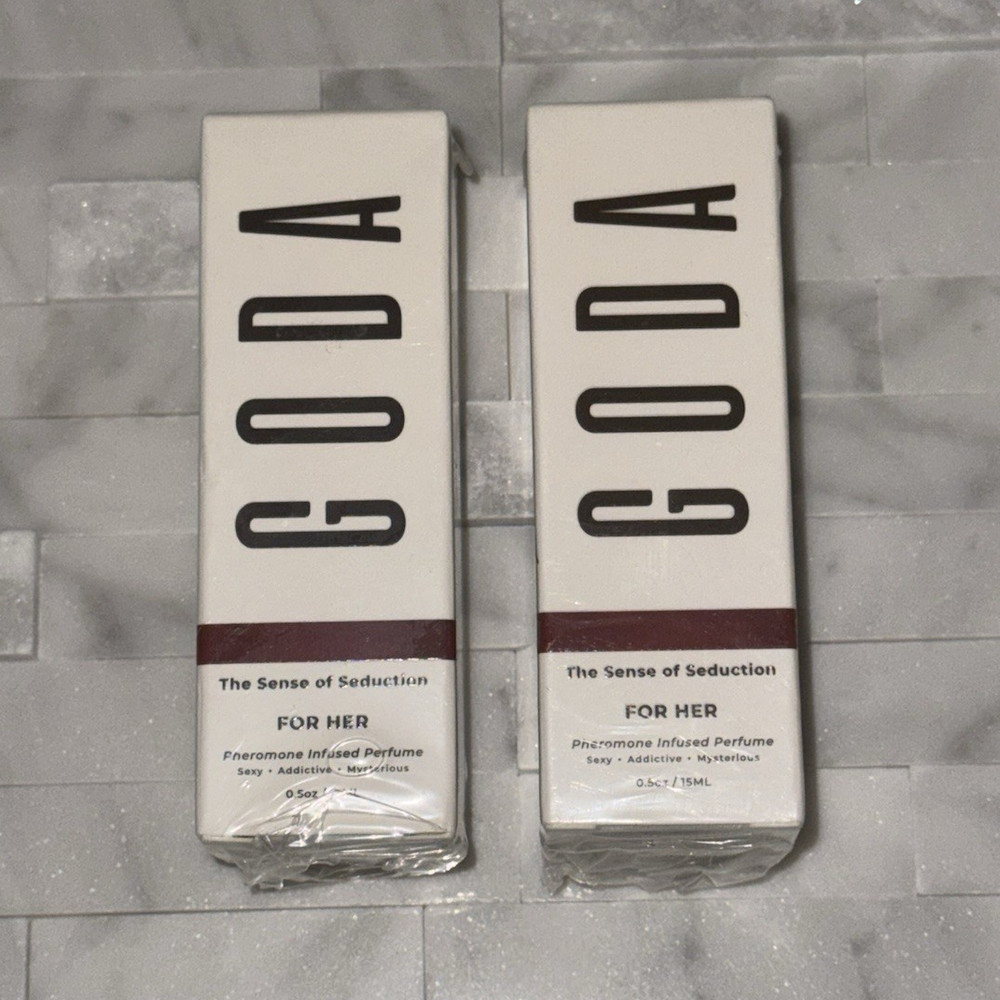 2 bottles GODA of The Sense of Seduction Perfume Pheromone Infused Fluid 0.5 oz