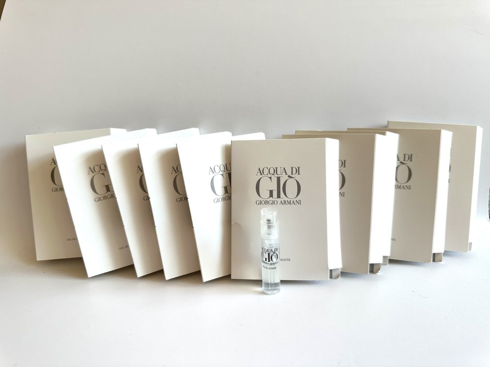 10x Giorgio Armani Acqua di Gio Eau De Toilette Vials 0.04Fl.Oz/1.2ml each