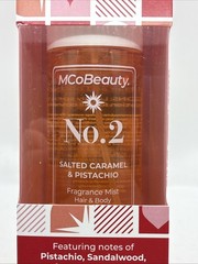 MCo Beauty No. 2 Fragrance Mist Salted Caramel & Pistachio 8.11 Oz /240 Ml New