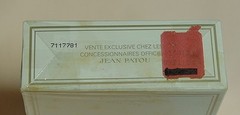 Vtg 1977 JOY by JEAN PATOU splash PURE PARFUM 1/2 oz 15 ml Yellowed box SEALED