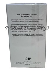 Philosophy Pure Grace Desert Summer Eau de Toilette Spray 4 Oz/120 ml New in Box