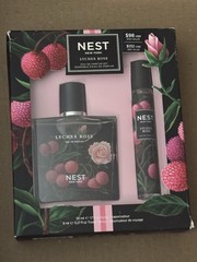 NEST New York Lychee Rose Eau de Parfum Duo Spray Set 1.7oz + .27oz New Sealed